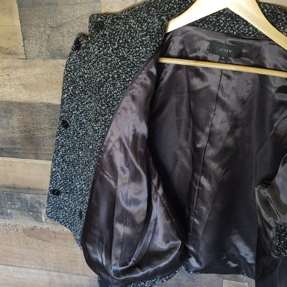 J.Crew cropped wool blend coat sz 14 women's - Picture 10 of 17